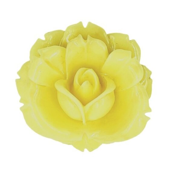 Hotcakes Design Carved Resin Rose Brooch - Picture 1 of 12